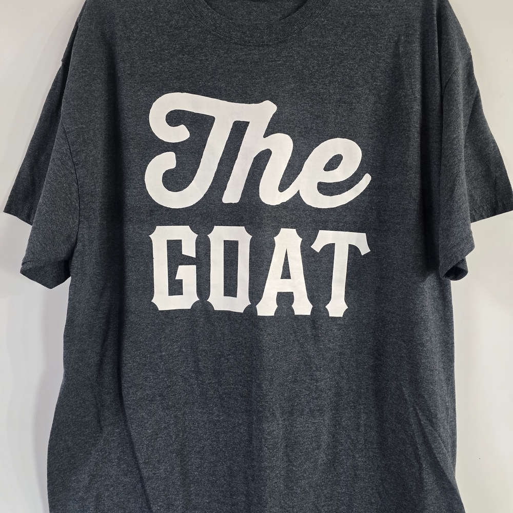 Gilden GOAT T-Shirt (Greatest Of All Time) Printed Short Sleeve Tee G.O.A.T. XL